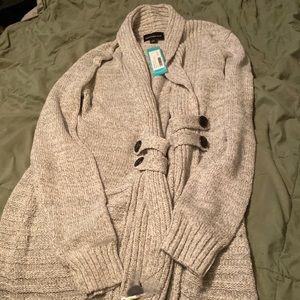 Grey fortune ivy cardigan small